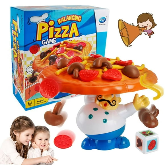 SENIURIS Pizza Balancing Game, Fun Collapsing Pizza Game 2024, Tabletop Balancing Pizza Toy for 2-4 Players, Pizza Collapsing Game, Pizza Game for Family and Friends