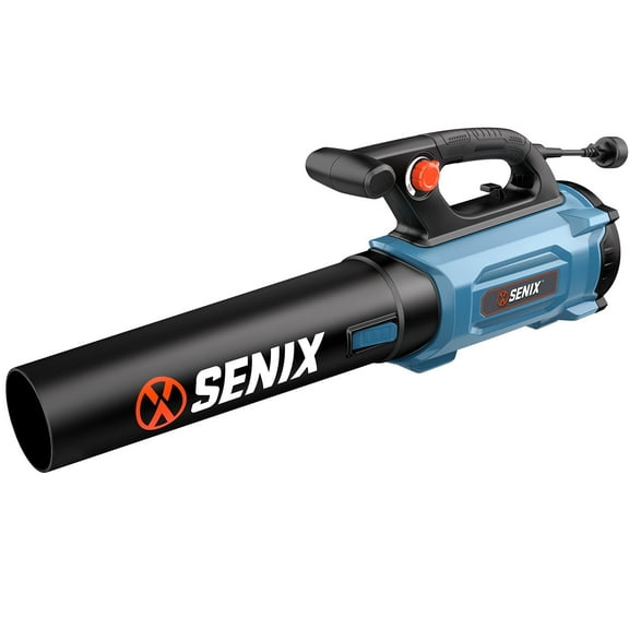 SENIX 120V Max* 12 Amp Corded Leaf Blower Handheld, 700 CFM/110 MPH, Variable Speed, 17.5N Blowing Force, BLAE12-M