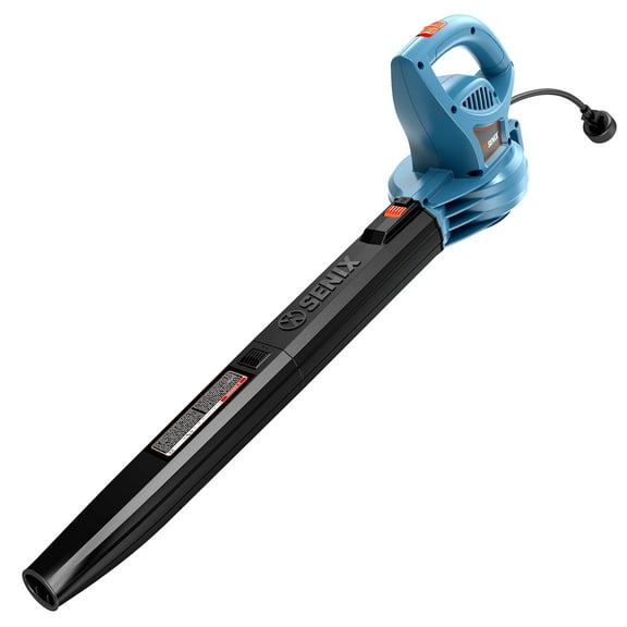 SENIX 120 Volt Max* 6 Amp Handheld Electric Leaf Blower, Up to 260 CFM and 155 MPH, Variable Speed, Lightweight Corded, (BLE06-L)