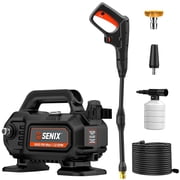 SENIX 1600 PSI Electric Pressure Washer 1.2 GPM, 11 Amp Motor, 20ft Hose, Quick-Connect Nozzles HPWE11-L