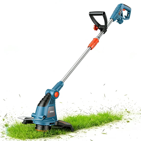 SENIX 2-in-1 13''Corded Weed Eaters & Edger, String Trimmer, Auto-Feed, Telescopic Shaft,Adjustable Trimmer Head, Only 5lbs