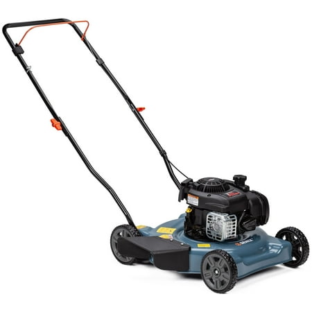 SENIX 20-Inch Gas Lawn Mower, 125 cc 4-Cycle Briggs & Stratton Engine, Push Lawnmower with Side Discharge, LSPG-L2