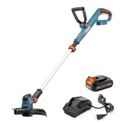 Senix 20V 10inch Rotating Telescopic Shaft,Cordless Grass String Trimmer Battery & Charger Included