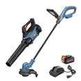 thumbnail image 1 of SENIX 20V 10-Inch String Trimmer & Variable Speed Leaf Blower 2-Tool Combo Kit (One 4.0Ah Battery and Charger Included) S2K2B1-03, 1 of 14