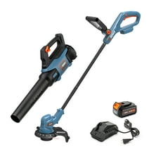 SENIX 20 Volt Max* 2-Tool Cordless Combo Kit, 10-Inch Weed Eater & Variable Speed Leaf Blower (Battery and Charger Included) S2K2B1-03