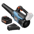 thumbnail image 1 of SENIX 20 Volt Max* Cordless Brushless Leaf Blower with 5.0Ah Battery & Charger Included, Variable Air Speeds Up To 450 CFM 100 MPH, BLAX2-M3, 1 of 11