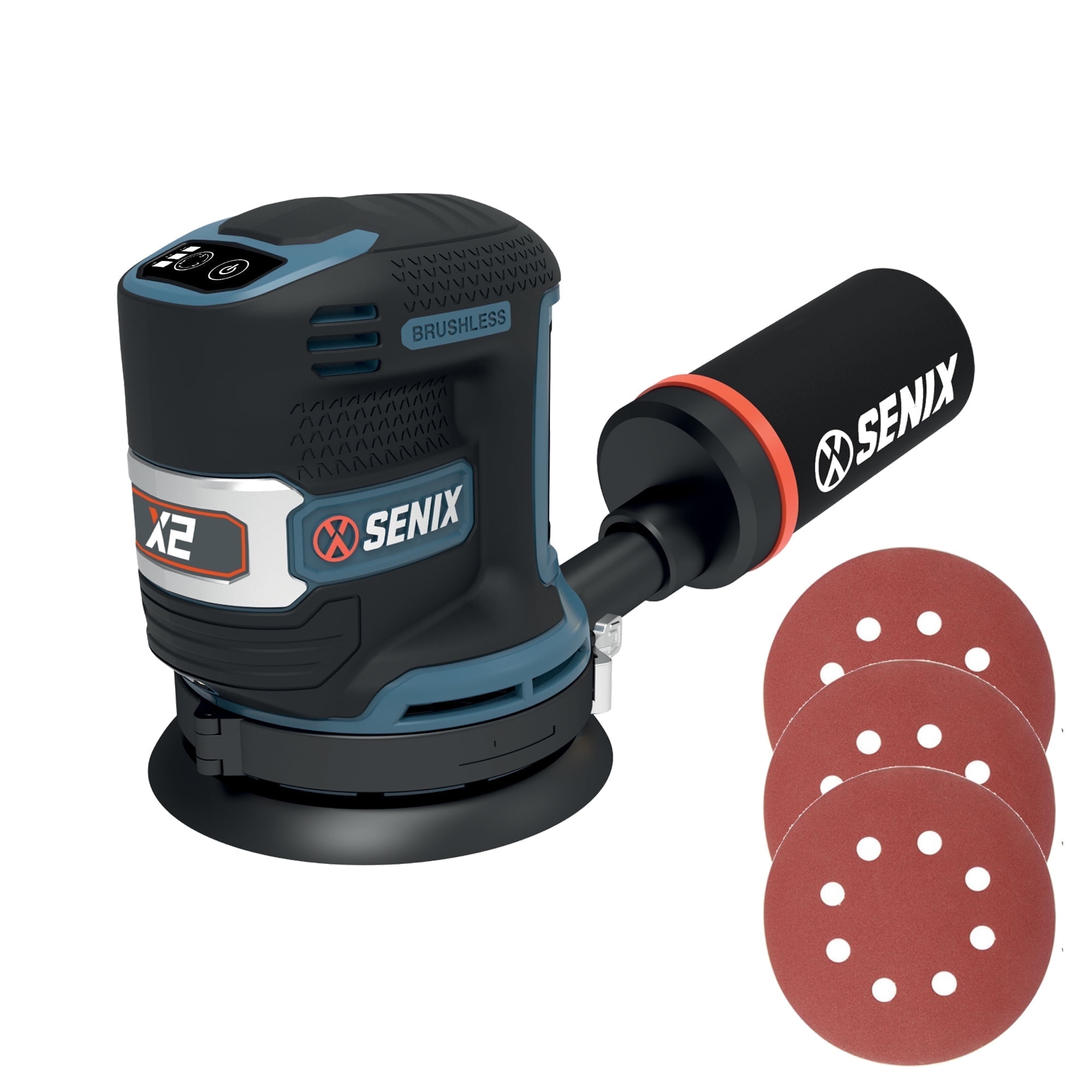 SENIX 20V Max Cordless 5-Inch 3-Speed Orbital Sander with