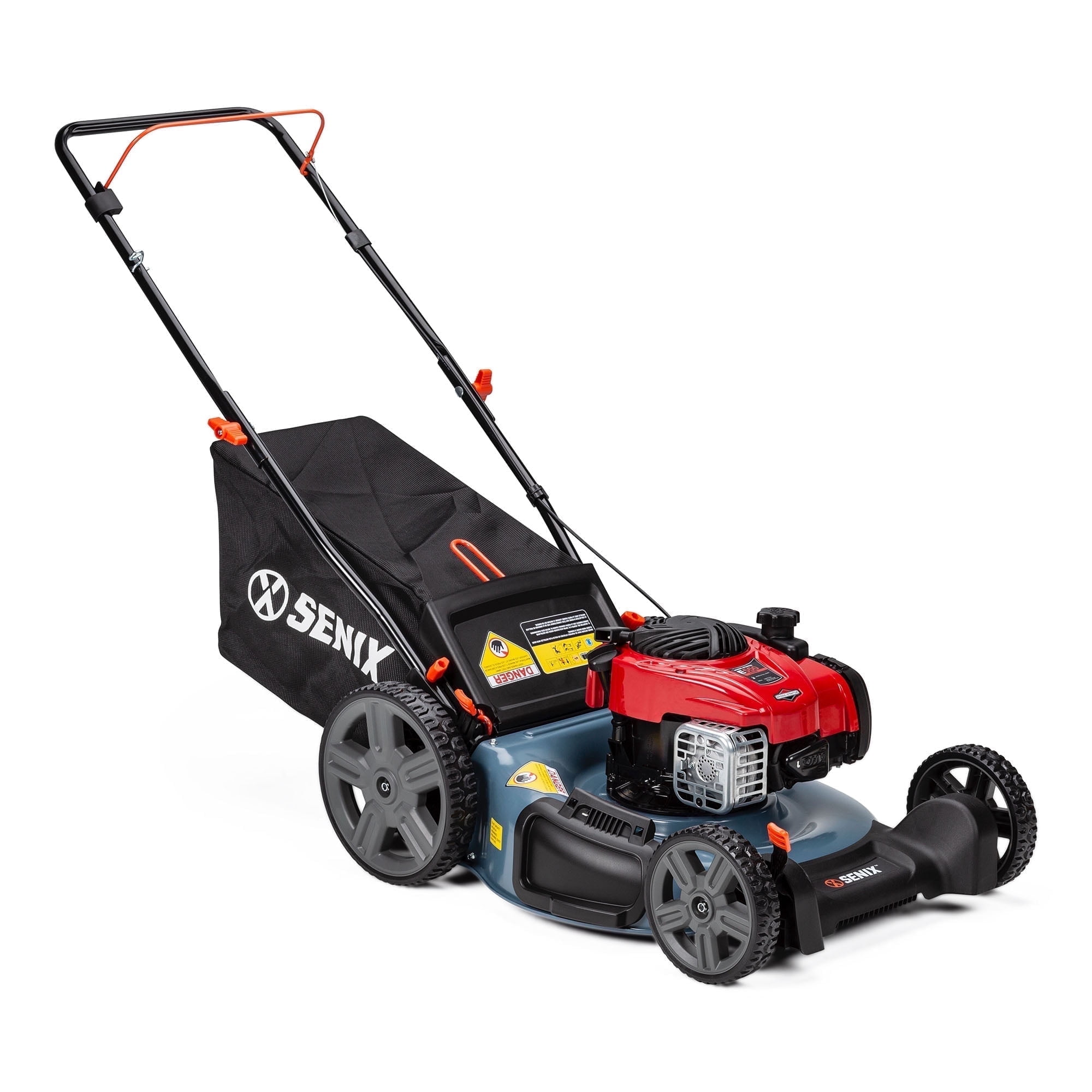 SENIX 21-Inch Gas Mower, 150cc Briggs & Stratton, 3-In-1, 6 SENIX 21-Inch Gas Mower, 150cc Briggs & Stratton, 3-In-1, 6