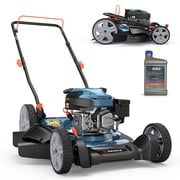Senix 21 Gas Lawn Mower, 144cc 4-Cycle, 2-in-1 Mulch & Side Discharge, Durable Design, 6 Adjustable Heights