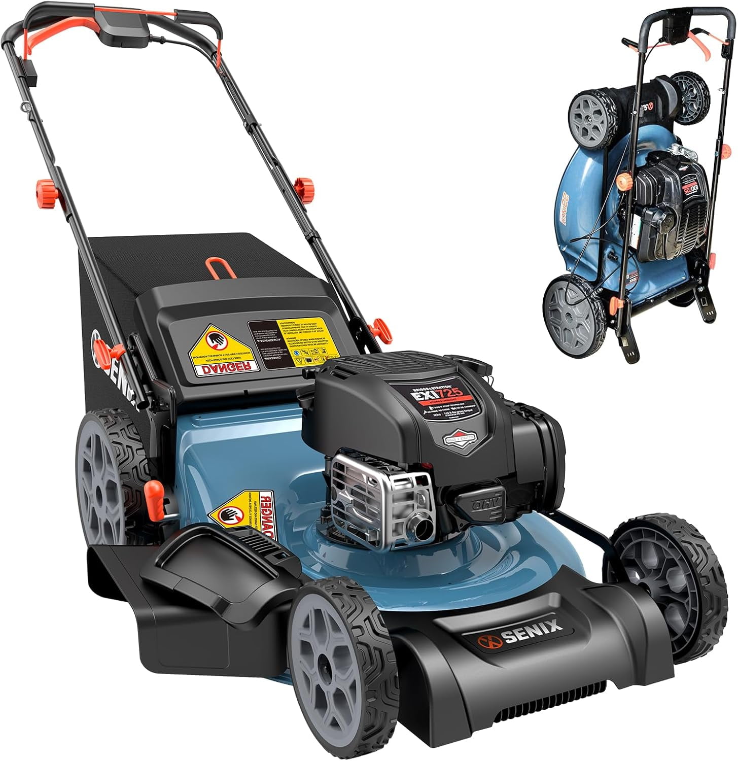 SENIX Self-Propelled Gas Lawn Mower Variable Speed 22