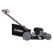 SENIX Self-Propelled Gas Lawn Mower Variable Speed 22 Cutting Blade 23 Cutting Deck, 163cc 4-Cycle, 3-In-1, 1-Step 6-Height Adjustment, 11 Rear Wheels, LSSG-H2