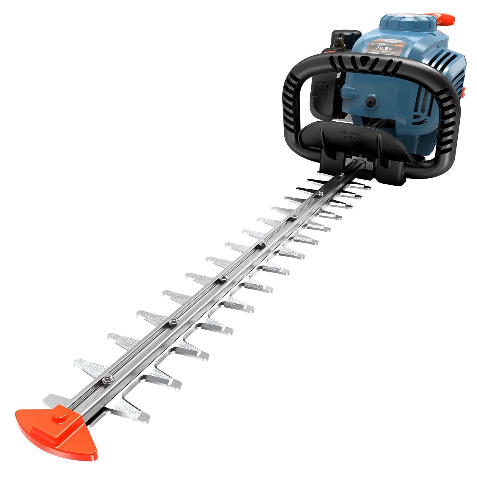 SENIX 26.5cc 4-Cycle Gas Powered Hedge Trimmer, 22" Dual-Action Blades, 1-1/8" Cutting Capacity, No Oil Mixing HT4QL-L