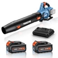 thumbnail image 1 of SENIX 40V Cordless Leaf Blower Handheld Brushless 700 CFM/145 MPH with 2 x 4.0AH Batteries & 6A Dual-Port Charger Included, Cruise Control, Variable Speeds, 1 of 7