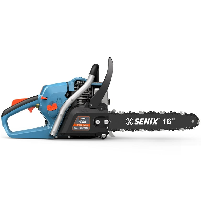 SENIX 16-Inch 46cc 4-Cycle Gas Chainsaw with Oregon Bar and