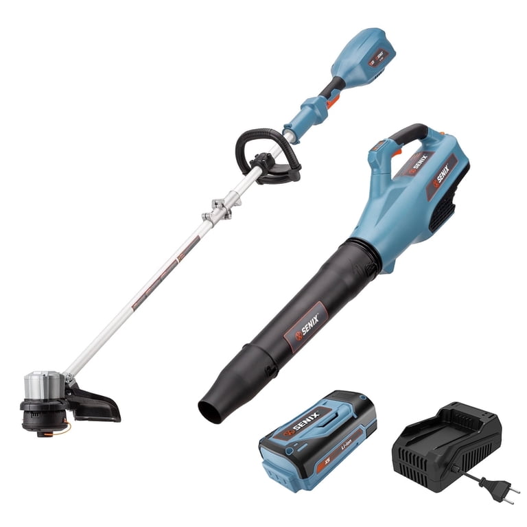 SENIX 58V 2-Tool Kit, 11-13 Inch Brushless String Trimmer