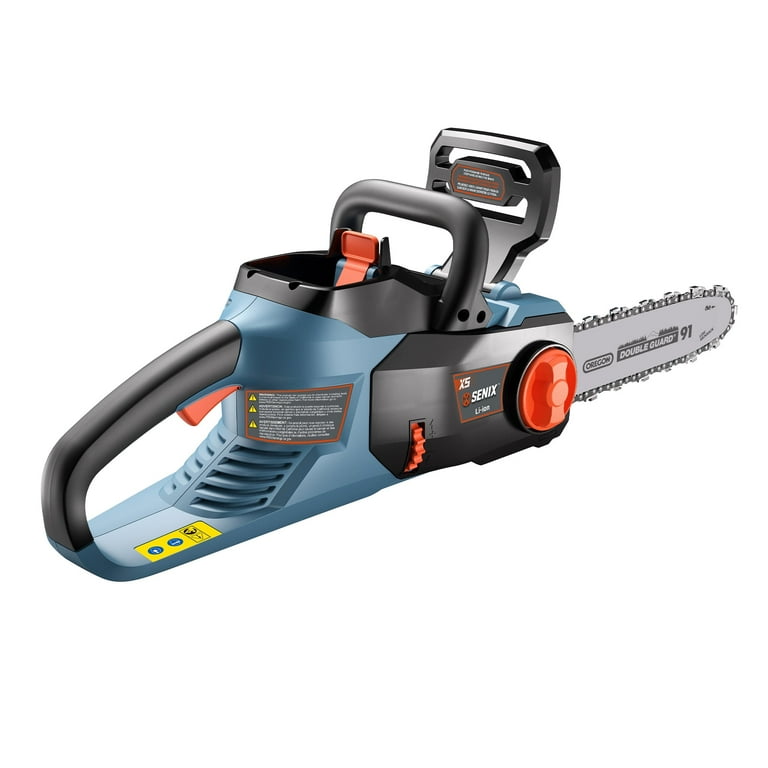 SENIX 58V Cordless Brushless Chainsaw, 14-inch Oregon Bar