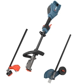 SENIX 60V Cordless Brushless Multi-Head Power System, 16" String Trimmer & 8" Edger Combo Kit, 2-Speed Digital Control, 3.0Ah Battery & 3A Charger Included, S6K3B1-06