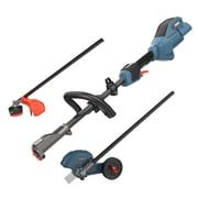 SENIX 60V Cordless Brushless Multi-Head Power System, 16 String Trimmer & 8 Edger Combo Kit, 2-Speed Digital Control, 3.0Ah Battery & 3A Charger Included, S6K3B1-05