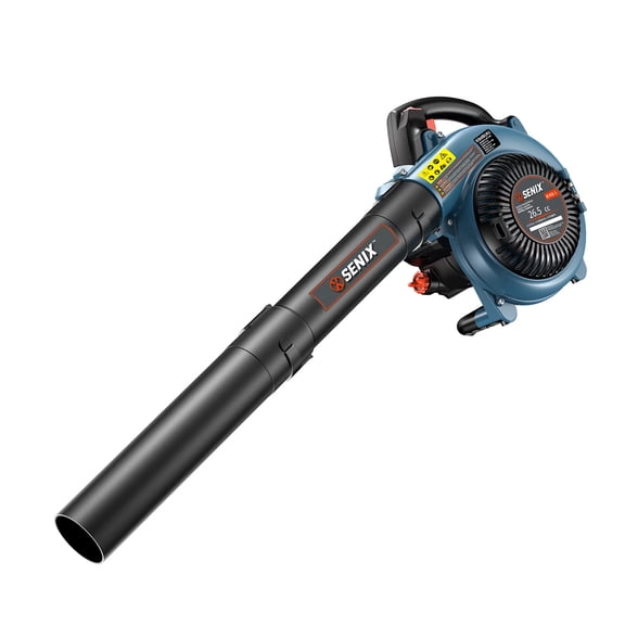 SENIX 4QL 26.5cc 4-Cycle Gas Powered Leaf Blower, Dual-Grip Handle, 410 CFM/125 MPH, Lightweight