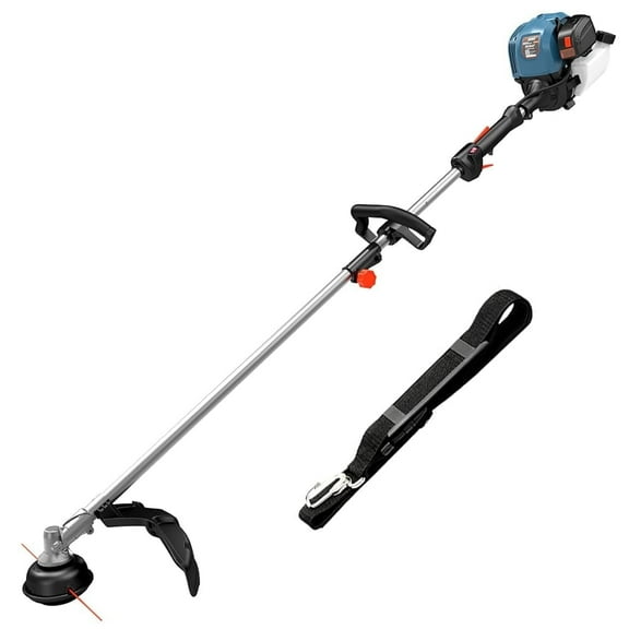 SENIX 17.7” 26.5cc 4-Cycle Gas Weed Eater, 12lb Straight Shaft Handle Adjustable String Trimmer Weed Wacker, GTS4QL-L