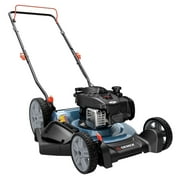 SENIX Gas Lawn Mower 21in Cutting Blade 22in Cutting Deck, 140cc 4-Cycle Made in Briggs & Stratton Engine, 2-In-1 Mulch & Side Discharge Push Mower, 6-Height Adjustment, 11" Rear Wheels, LSPG-M6