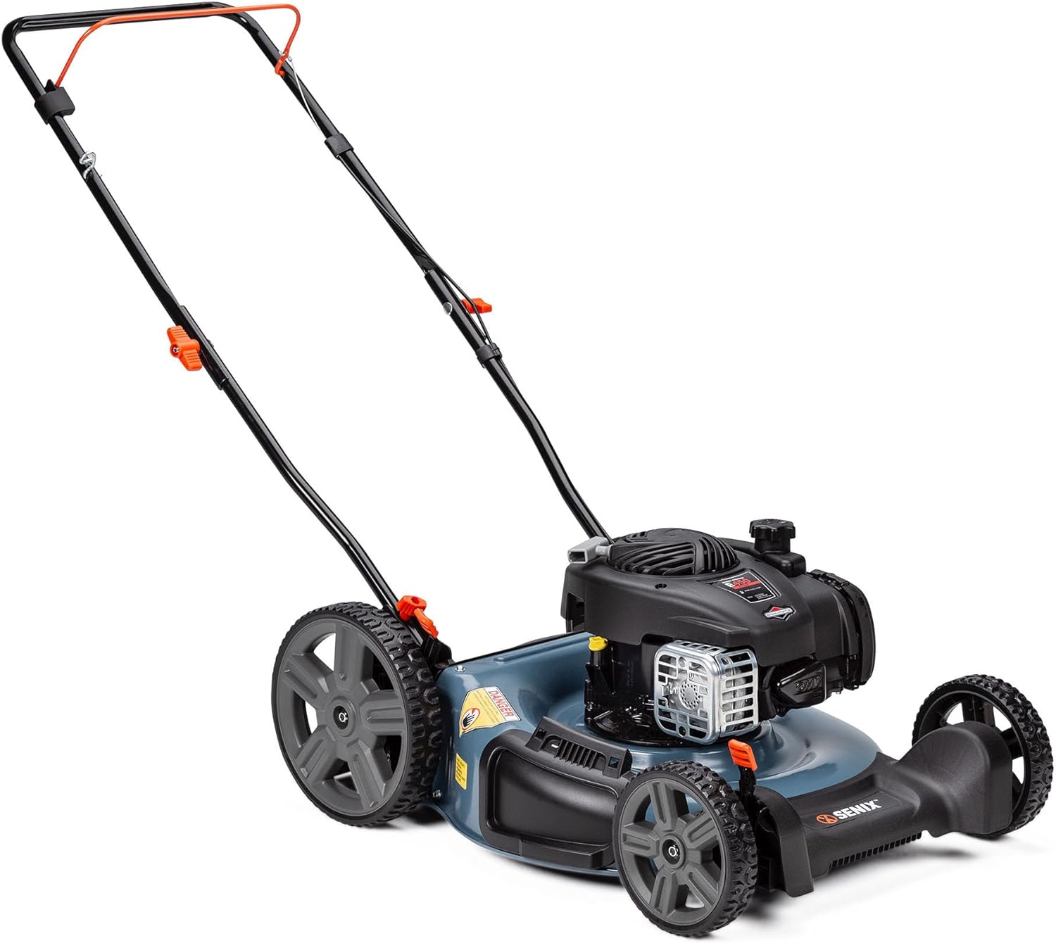SENIX LSPGM4 21Inch Gas Push Lawn Mower with 125 cc 4Cycle Briggs