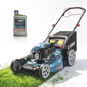 SENIX 22" 170CC Gas Self Propelled Lawn Mower ,4 -in-1 , 72L/19 Gal Bag,6-Position Height Adjustment