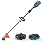 SENIX 60V 16" Brushless Weed Eaters, 7.5lb Variable Speed String Trimmer + 3Ah Battery & 3A Charger, GTX6-M