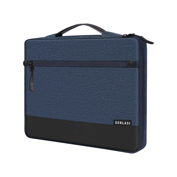 SENLASI 13.3 Inch Laptop Case Sleeve,Macbook Case For MacBook Air 13 13.6 M3 M2 M1 2024 2022-2010,MacBook Pro 14 M4 M3 M2 M1 2024 2023,MacBook Pro 13 2022-2012,13.5" Notebook Laptop Bag,Dark Blue
