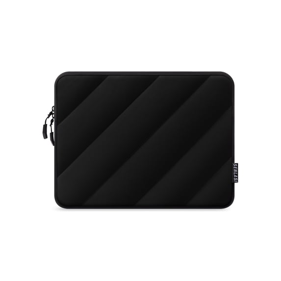 SENLASI Puffy 13.3 Inch Laptop Sleeve Case for Macbook Air 13 13.6 M3 M2 2024 2022-2010, Macbook Pro 13/14 M4 M3 M2 M1 2024 2023 2022-2012,Shockproof Water-resistant Protective Sleeve Case, Black