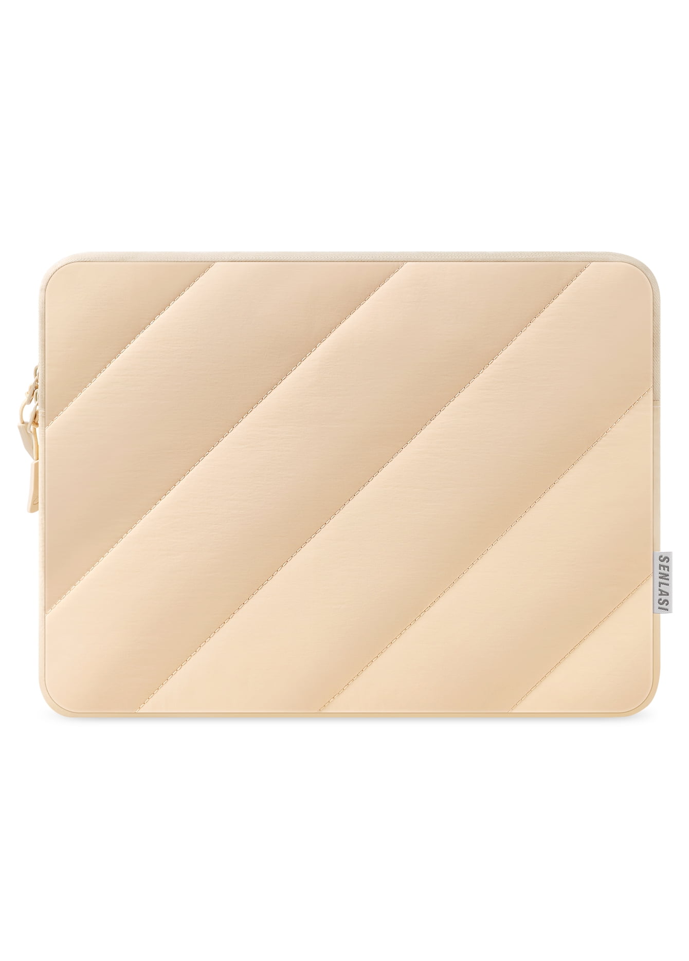 SENLASI Puffy 14 inch Laptop Sleeve Laptop Case 14 Inch For 14” Lenovo Thinkpad ideapad HP EliteBook Pavilion Acer Dell Chromebook Notebook,Protective Macbook Air 15 M3 M2 Waterproof Case Bag,Beige