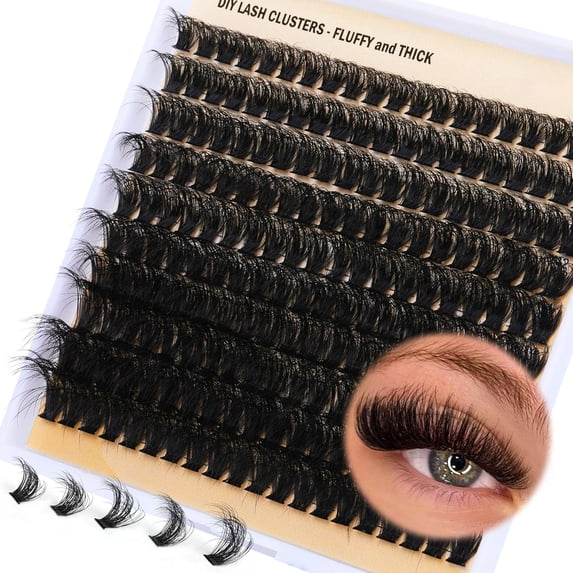 SENLINK 2027 NEW DIY Lash Clusters Full Volume Eyelash Extension 10-18MIX D Curly Individual Lash Clusters 90D Individual Lashes Extensions Clusters Lashes DIY Lash for Beginners by SENLINK