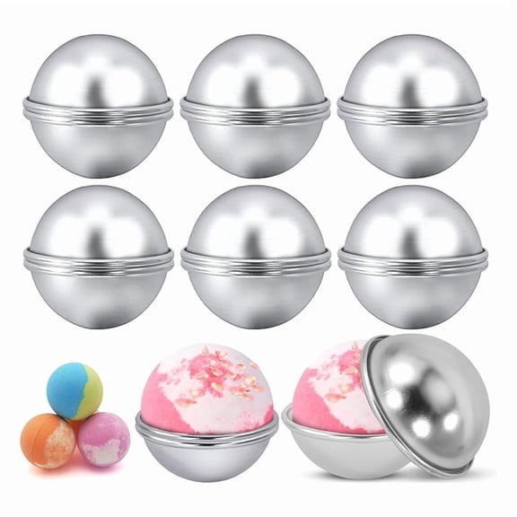 SENLLEO Bath Bomb Molds, 2.1 Inches Metal Mold, for DIY Making Supplies, Crafting