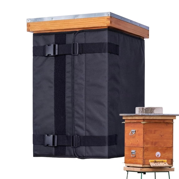 SENLLEO Bee Hive Wrap - 600D Oxford Waterproof Beehive Insulation Cover, Reusable Winter Beekeeping Bee Box Bag For Outdoor Apiary Backyard Farm Patio Lawn Men Women Beekeepers Farmers