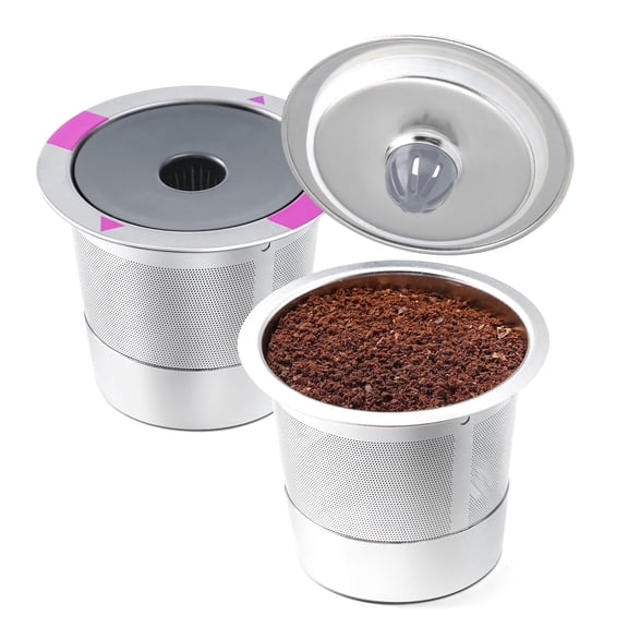 SENLLEO Reusable K Cups and Coffee Pods,Universal stainless steel k Cups for Keurig 2.0 and 1.0 Coffee Makers machine(1pack)