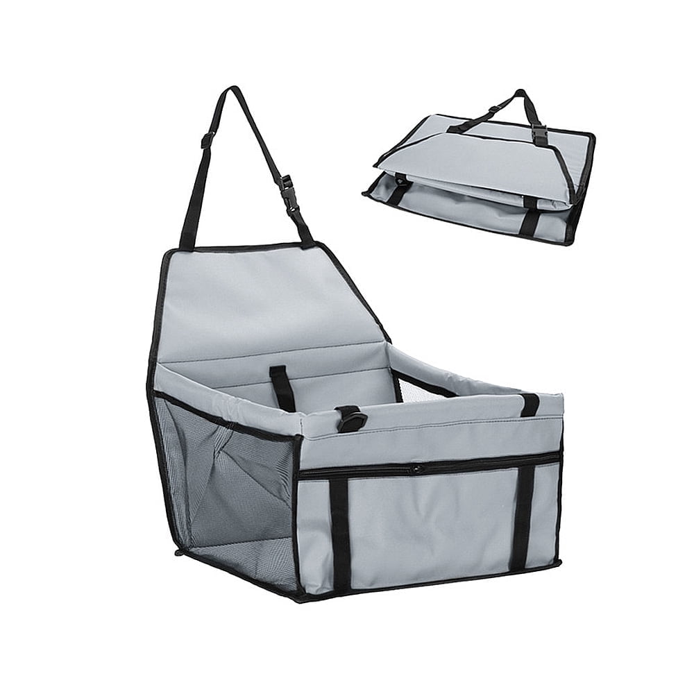 YES4PETS Pet Carrier Dog Cat Car Booster Seat Portable Soft Cage Travel-Grey main image 1