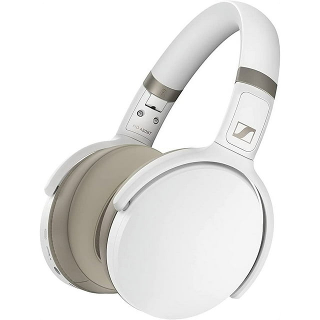 SENNHEISER HD 450BT Bluetooth 5.0 Wireless Headphone with Active Noise Cancellation - 30-Hour Battery Life, USB-C Fast Charging, Virtual Assistant Button, Foldable - White
