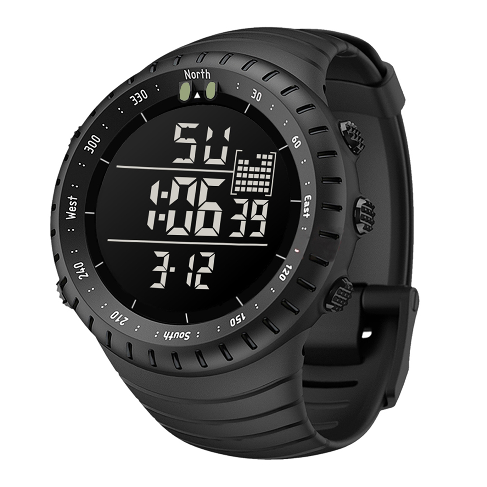 SENORS Mens Digital Watch SENORS Sport Watch  Waterproof Digital Watches Electronic Luminous Wristwatch with Stopwatch - image 1 of 7
