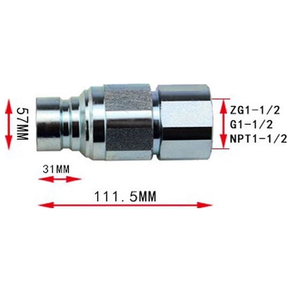 SENRISE 1/2"-3/4" BSP Flat Thread Male Thread Female Thread Adapter Connectors Kit