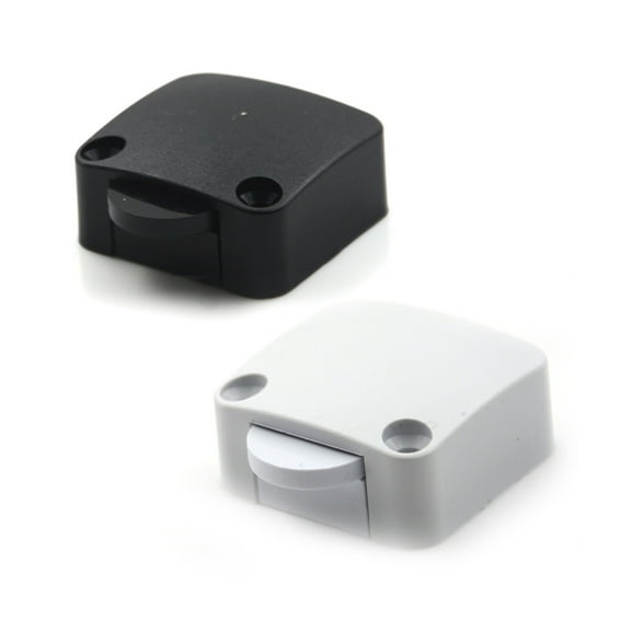 SENRISE 1/2/5pcs Universal Automatic Reset Switch Cabinet Door Light Switch Open Close Control Home Use Black/White