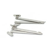 SENRISE 1/2 Pcs Stainless Steel Lift Up Stay Support Hinge for Furniture Box Cabinet Silver