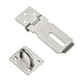 thumbnail image 1 of SENRISE 1/2Pcs Heavy Duty Hasp Staple Lock Security Hardware Stainless Steel Silver Size 2", 1 of 4