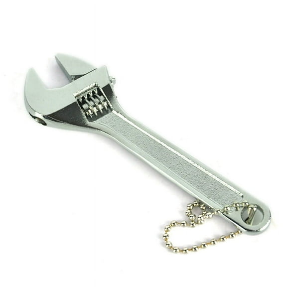 SENRISE 1/2Pcs Mini Metal Spanner Adjustable Nut Wrench Repairing Tool 4 Inch White