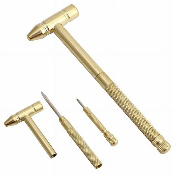 SENRISE 1 Micro Mini Copper Hammer 2x Phillips Screwdriver 1x Slotted Screwdriver