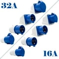 thumbnail image 1 of SENRISE 16A/32A 240V 3Pin Waterproof Connector Plug Socket Industrial Power Connector IP44, 1 of 5