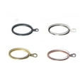 thumbnail image 1 of SENRISE 20Pcs Curtain Rod Rings Metal Drapery Ring Hanger Clips for Rods 32mm Bronze, 1 of 5