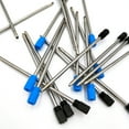 thumbnail image 1 of SENRISE 20pcs Replaceable Ballpoint Pen Refill 0.5mm Metal Point Refill Writing Blue/Black, 1 of 6