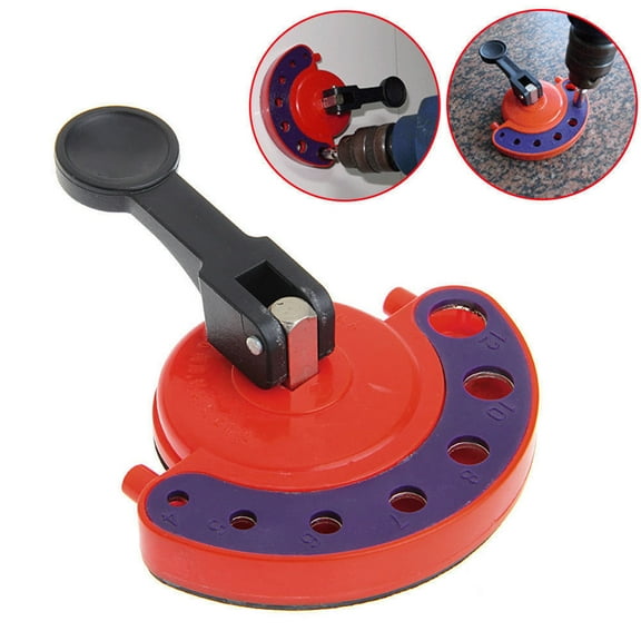 SENRISE 4-12mm Glass Drill Bit Hole Saw Locator Positioning Core Bit Drill Guide Red