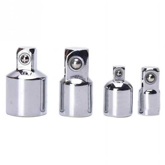 SENRISE 4Pcs Converter Reducers Adaptors Chrome Vanadium Steel Size 22/25/35/36mm Tool Sliver