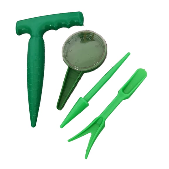SENRISE 4Pcs Seeder Seedling Transplanter Perforator Seeder and Cutter Garden Horticultural Tools